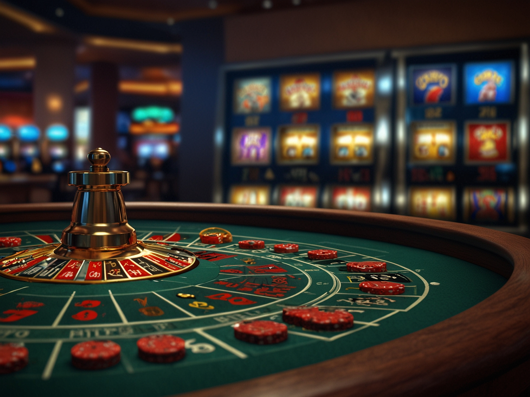 Array of casino games