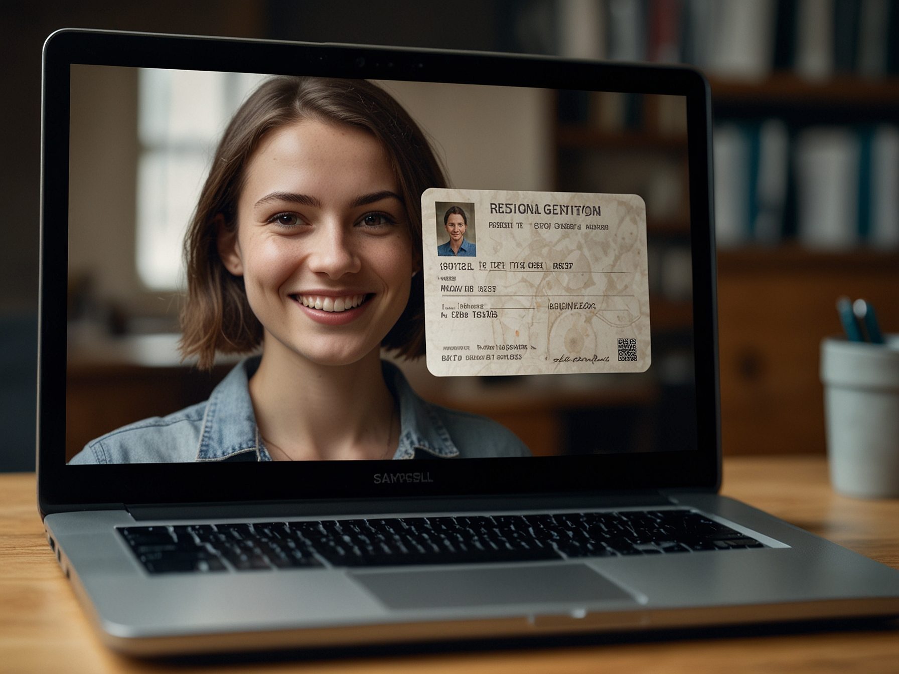 Registration confirmation on laptop