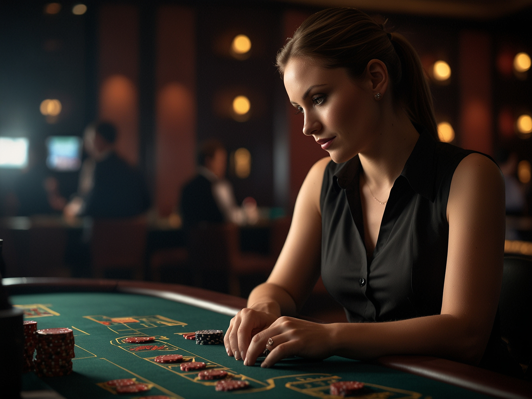 Live dealer in studio